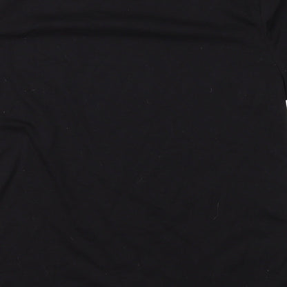 Womens UK Size S Shien Black Basic T-Shirt