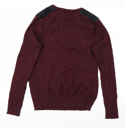 Twisted Soul Mens Purple   Pullover Jumper Size M