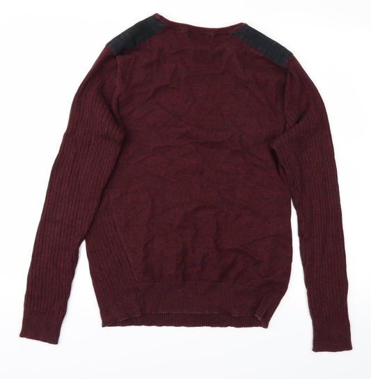 Twisted Soul Mens Purple   Pullover Jumper Size M