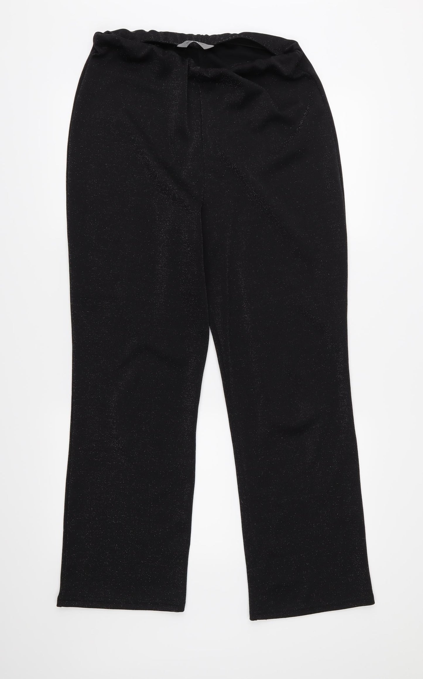 AMARANTO Womens Black   Trousers  Size 16 L28 in