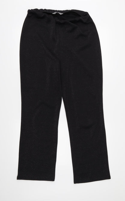 AMARANTO Womens Black   Trousers  Size 16 L28 in