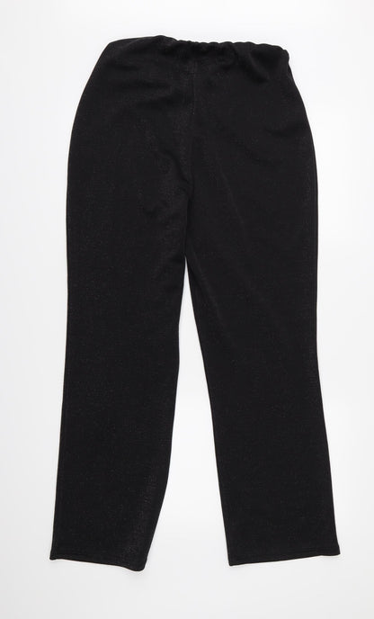 AMARANTO Womens Black   Trousers  Size 16 L28 in