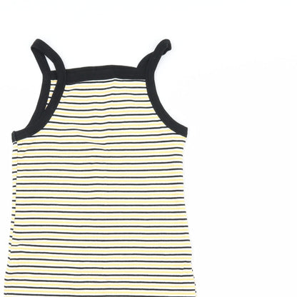 FOREVER 21 Womens Black Striped  Shift  Size L