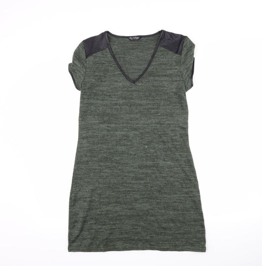 Miss Selfridge Womens Green   T-Shirt Dress  Size 8