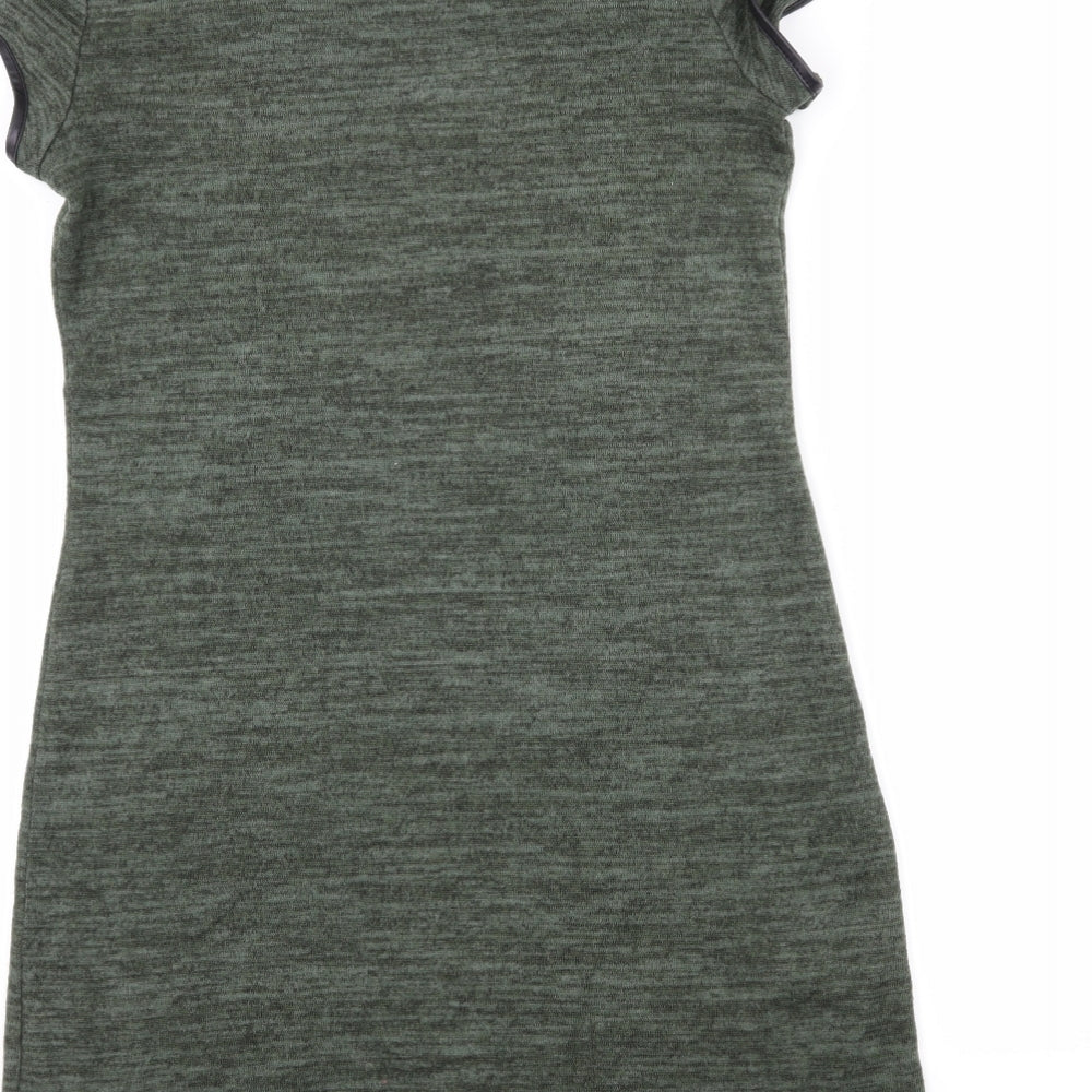 Miss Selfridge Womens Green   T-Shirt Dress  Size 8