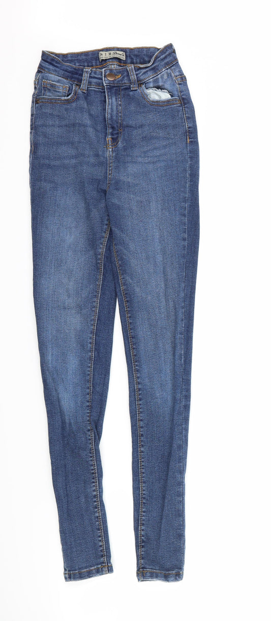 denim co Womens Blue  Denim Skinny Jeans Size 6 L27 in