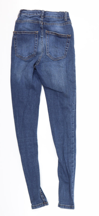 denim co Womens Blue  Denim Skinny Jeans Size 6 L27 in