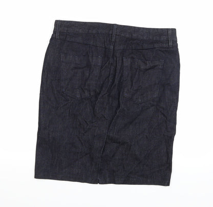 Gap Womens Blue  Denim A-Line Skirt