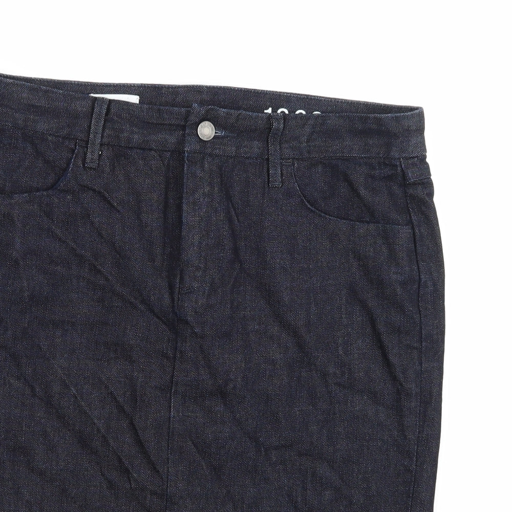 Gap Womens Blue  Denim A-Line Skirt