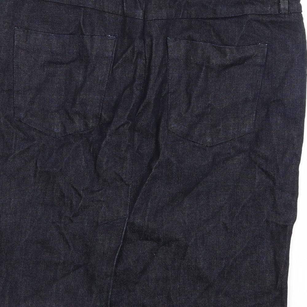 Gap Womens Blue  Denim A-Line Skirt