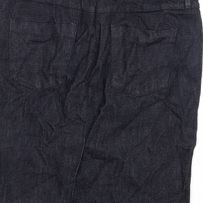 Gap Womens Blue  Denim A-Line Skirt
