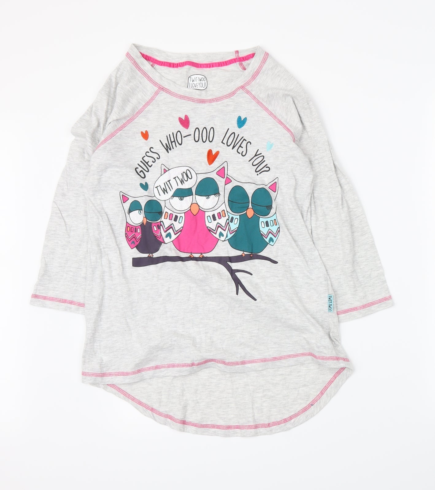 Primark Womens Grey   Basic T-Shirt Size 6