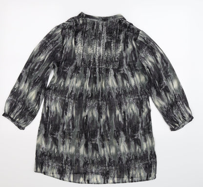 Womens UK Size S Wallis Grey Tunic Blouse