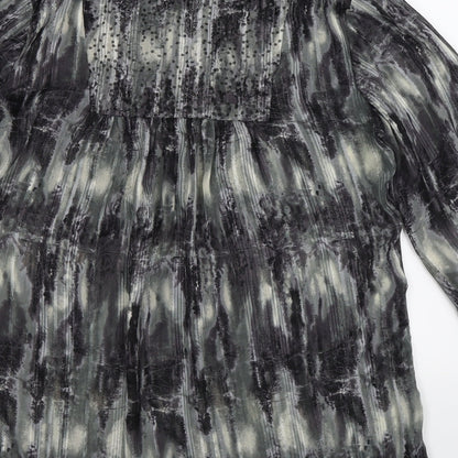 Womens UK Size S Wallis Grey Tunic Blouse