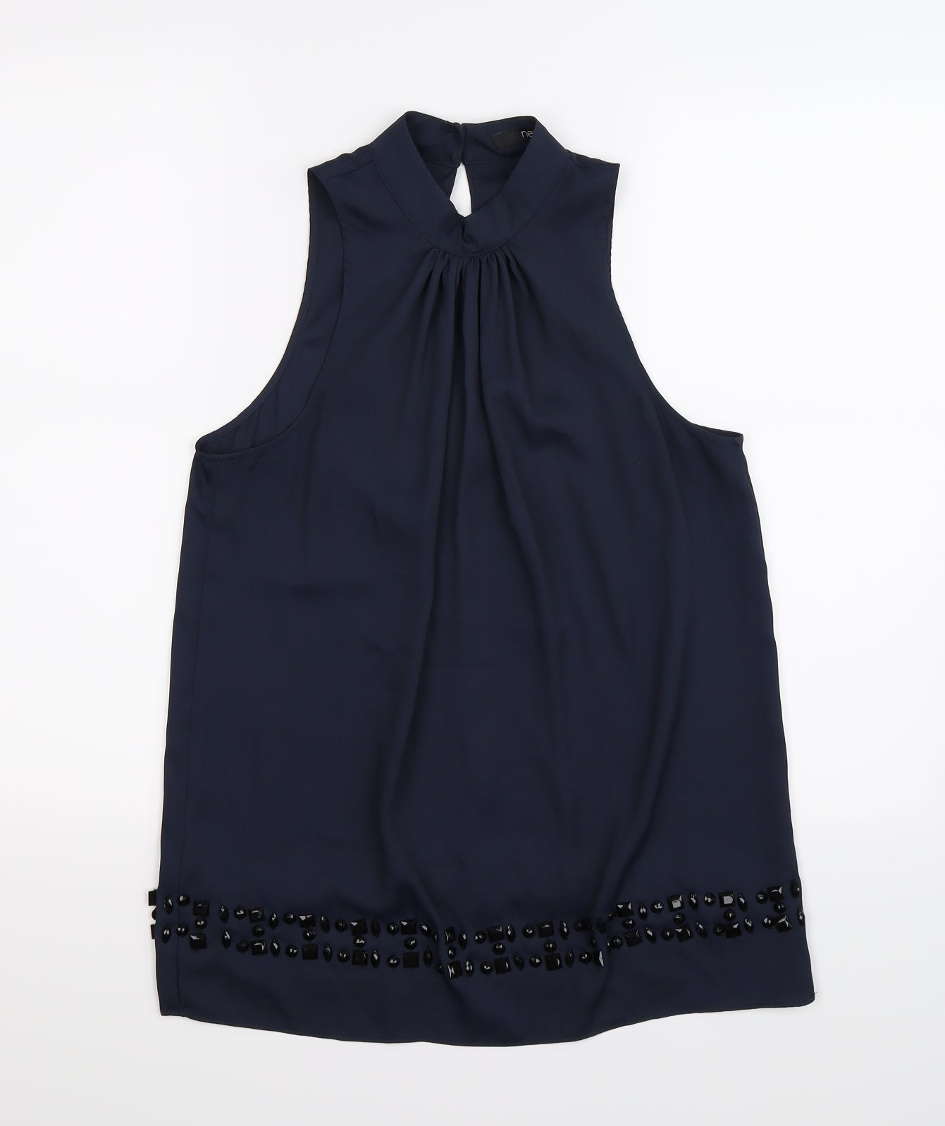 Womens UK Size 10 NEXT Blue Tunic Blouse