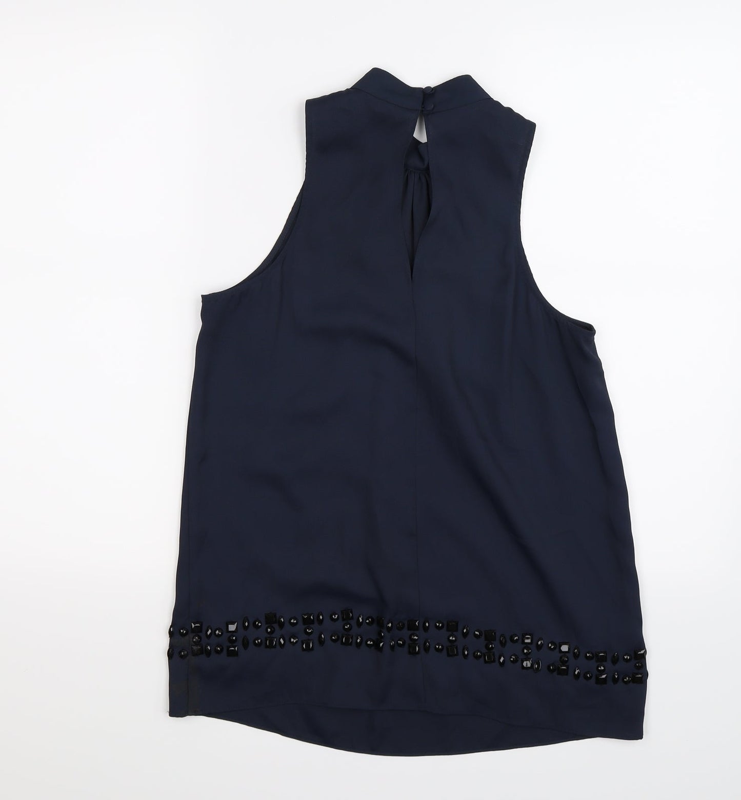 Womens UK Size 10 NEXT Blue Tunic Blouse
