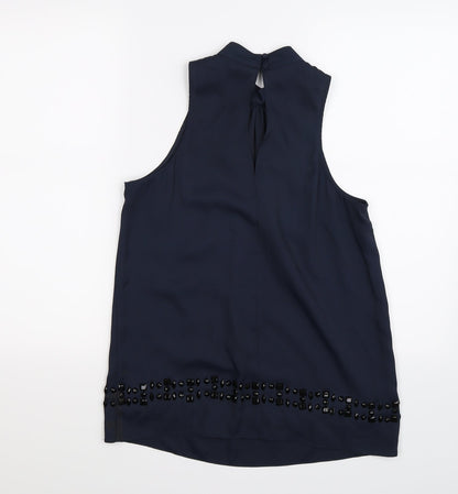 Womens UK Size 10 NEXT Blue Tunic Blouse