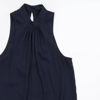 Womens UK Size 10 NEXT Blue Tunic Blouse