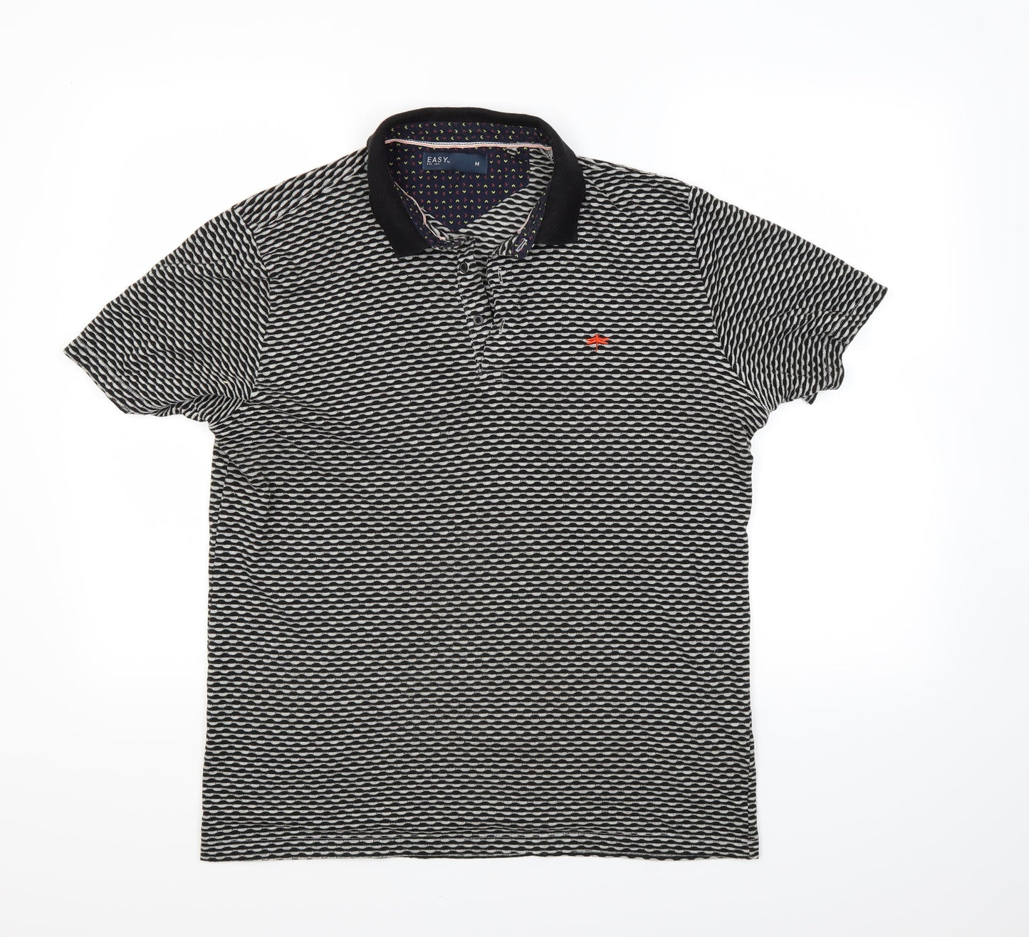 Easy Mens Grey    Polo Size M