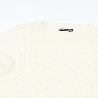 booh Womens Ivory   Pullover Jumper Size M  - tie sides