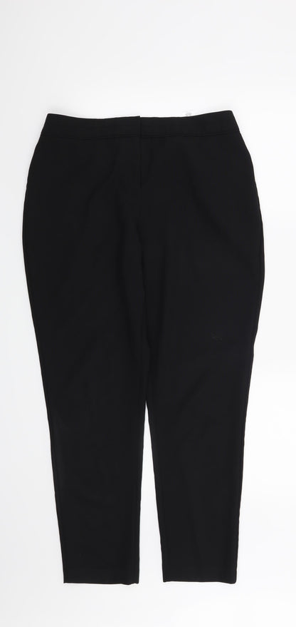 F&F Womens Black   Trousers  Size 12 L28 in