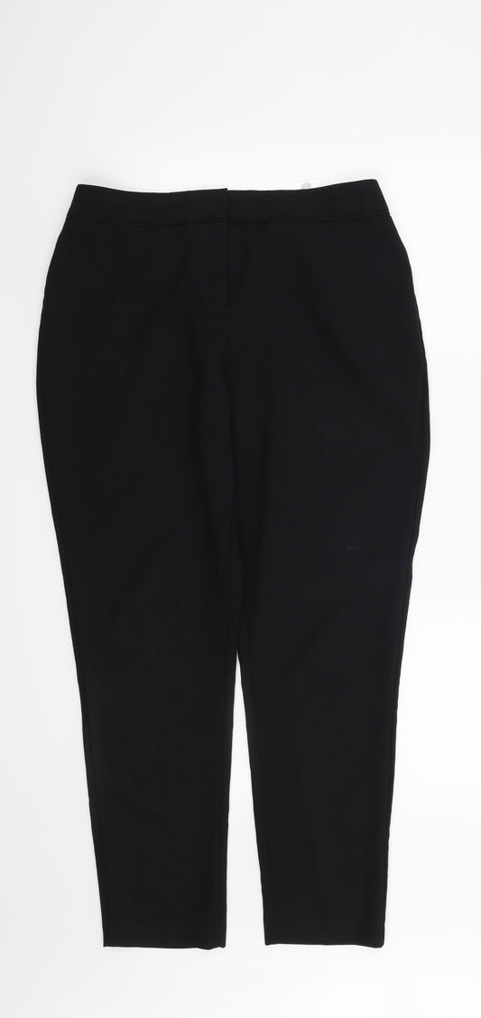 F&F Womens Black   Trousers  Size 12 L28 in