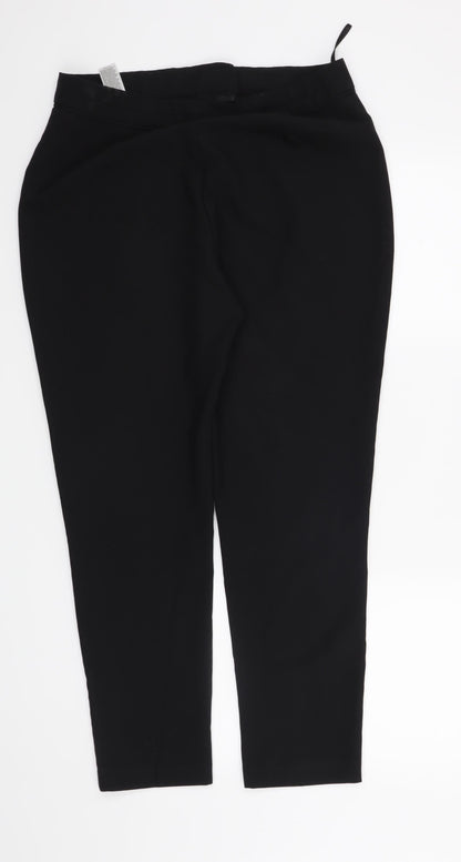 F&F Womens Black   Trousers  Size 12 L28 in