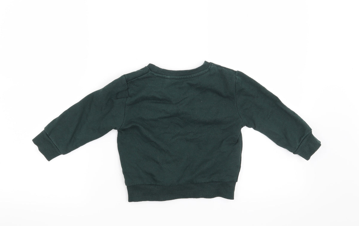 Primark Boys Green   Pullover Sweatshirt Size 3-4 Years  - Hero