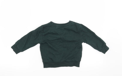 Primark Boys Green   Pullover Sweatshirt Size 3-4 Years  - Hero