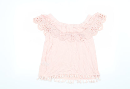 TU Womens Pink   Basic T-Shirt Size 8