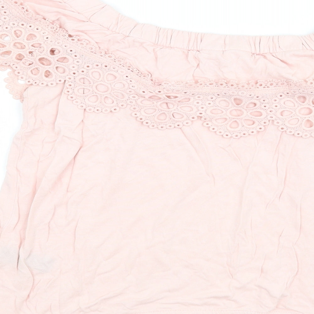 TU Womens Pink   Basic T-Shirt Size 8