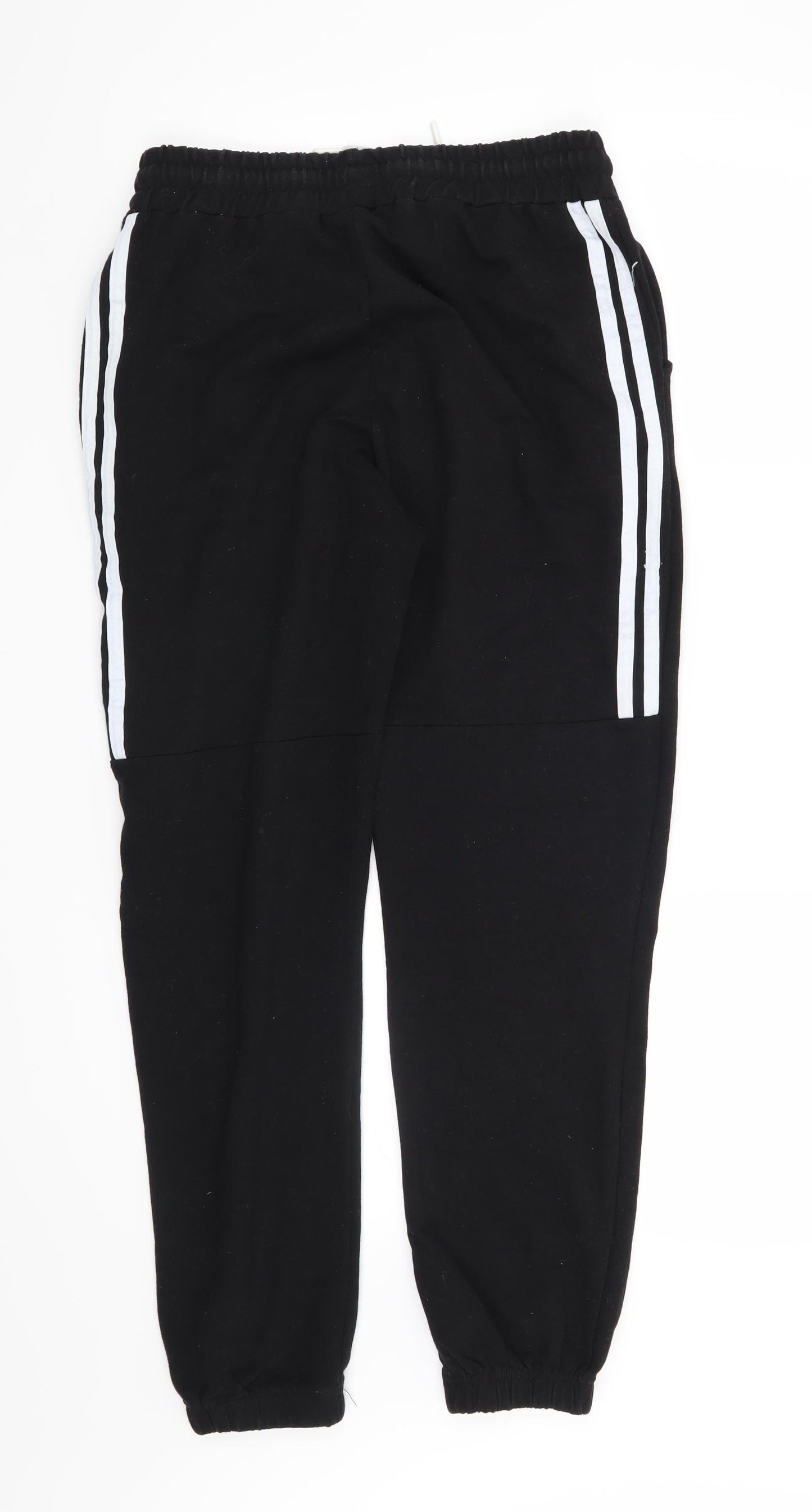 Miss Diona Womens Black Striped  Sweatpants Trousers Size L L28 in