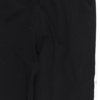 Miss Diona Womens Black Striped  Sweatpants Trousers Size L L28 in