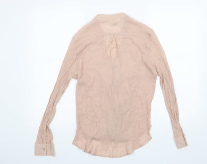 Womens UK Size S Preworn Pink Basic Blouse
