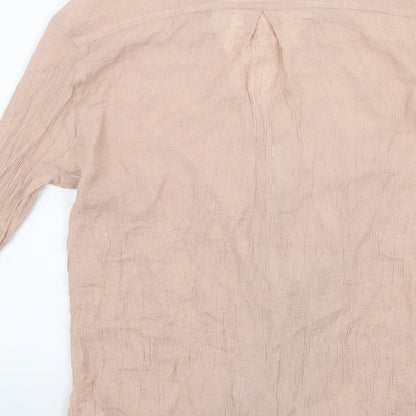 Womens UK Size S Preworn Pink Basic Blouse