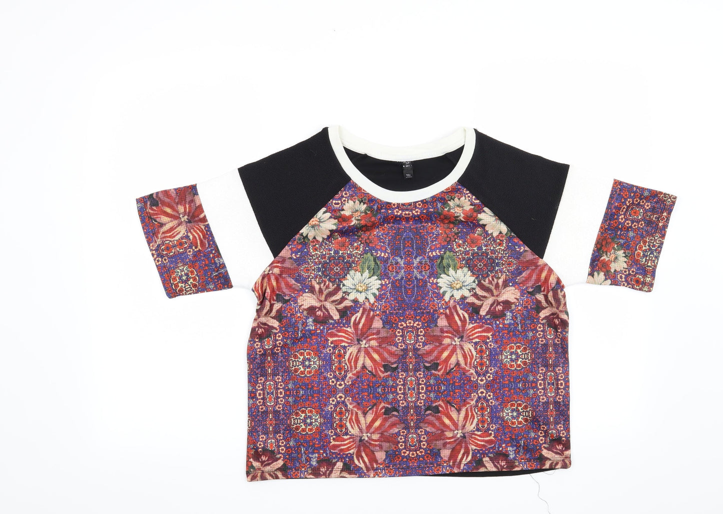 Womens UK Size 8 Topshop Black Basic Blouse