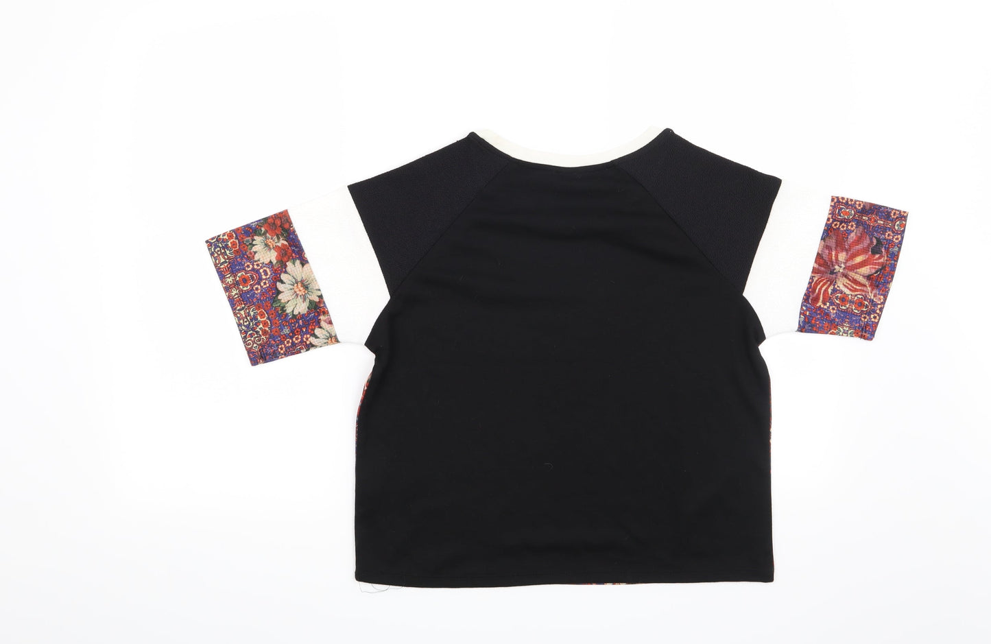 Womens UK Size 8 Topshop Black Basic Blouse