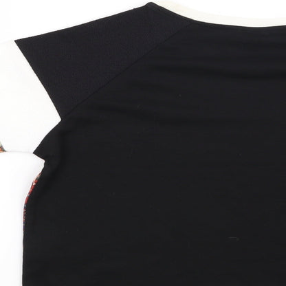 Womens UK Size 8 Topshop Black Basic Blouse