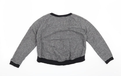 Sophie Girls Grey   Pullover Sweatshirt Size 12-13 Years