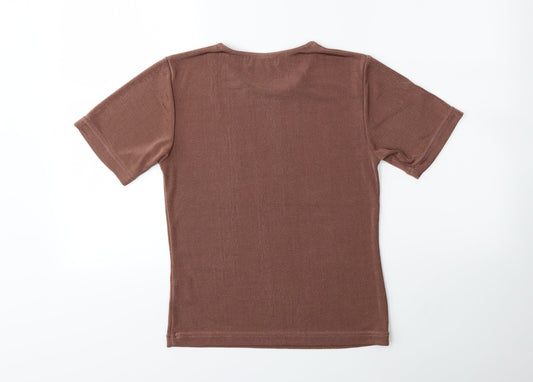 Damart Womens Brown   Basic T-Shirt Size 8