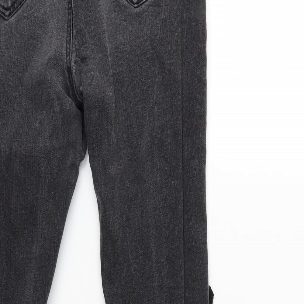 Missguided Womens Black  Denim Skinny Jeans Size 8 L28 in