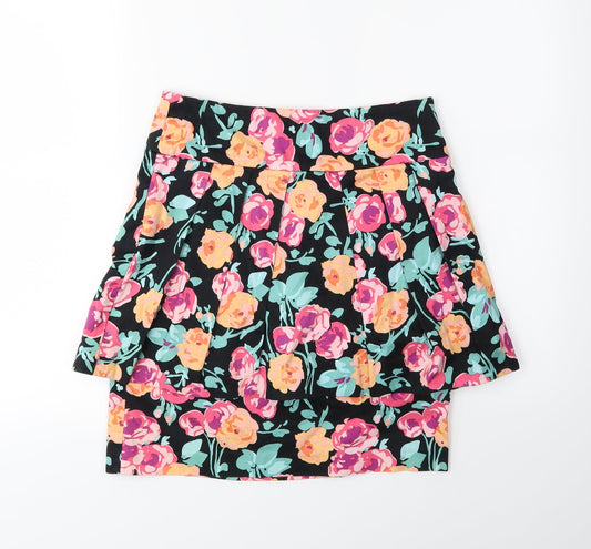 New Look Womens Black Floral  Straight & Pencil Set Size 10