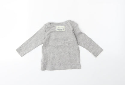 Preworn Baby Grey   Basic T-Shirt Size 3-6 Months