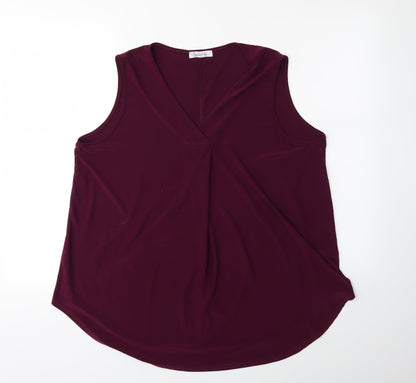 Styled By... Womens Purple   Basic Blouse Size L