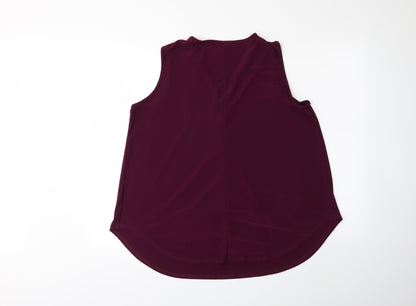 Styled By... Womens Purple   Basic Blouse Size L
