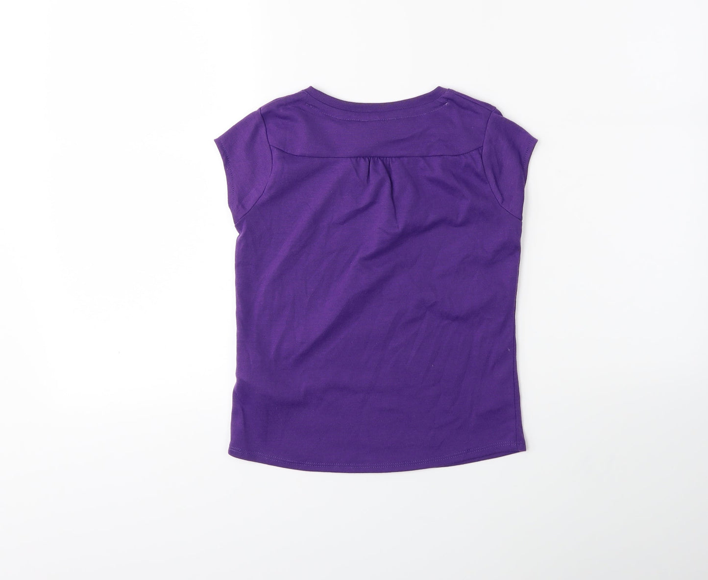 LA Gear Girls Purple   Basic T-Shirt Size 7 Years