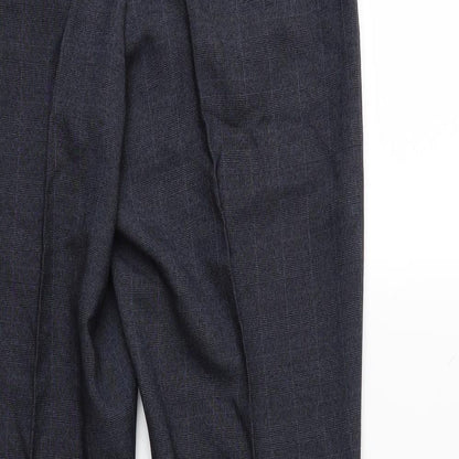 Preworn Mens Blue Check  Trousers  Size 30 L27 in