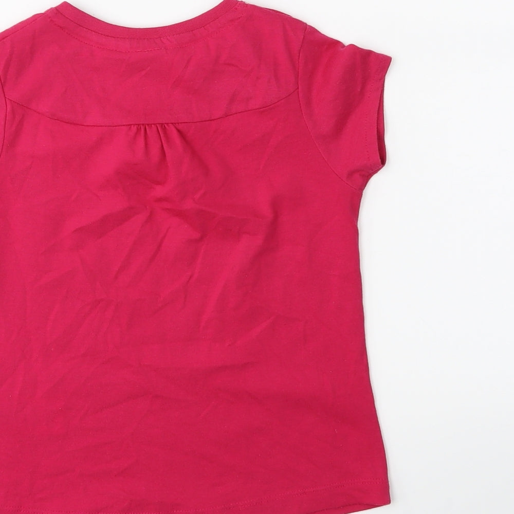 LA Gear Girls Pink   Basic T-Shirt Size 7 Years