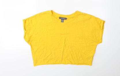 Primark Womens Yellow   Basic T-Shirt Size 12
