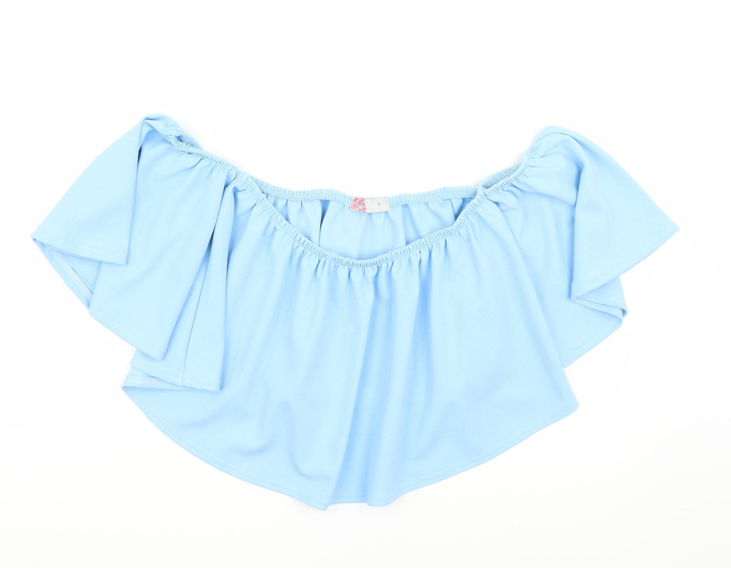 Womens UK Size M Silk Blue Basic Tank